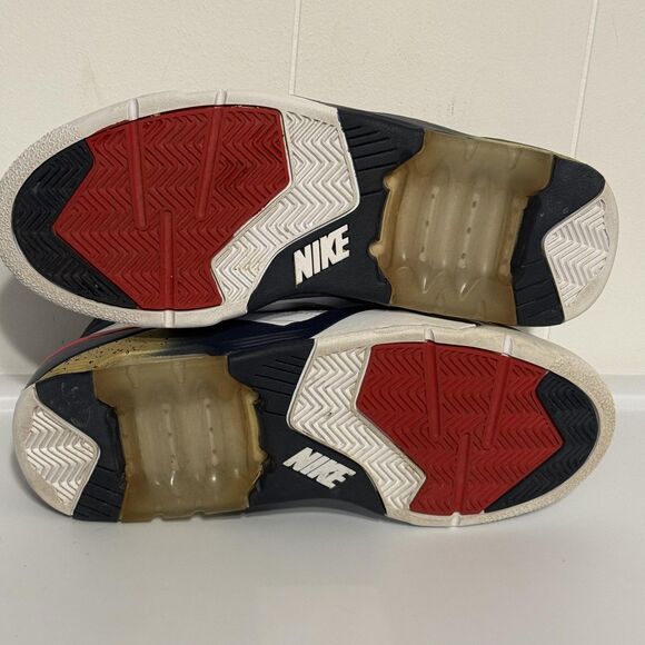 Nike Air Force 180 Shoes Mens Size 11 White Navy Red Olympic Retro Basketball - Picture 13 of 14